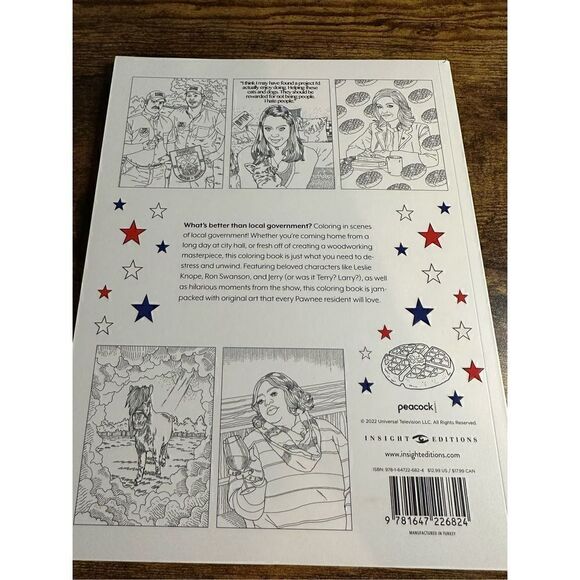 Parks and Recreation: The Official Coloring Book: Coloring Books for Adults New - Picture 3 of 5
